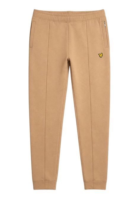 Pantalone bambino beige in cotone<BR/>